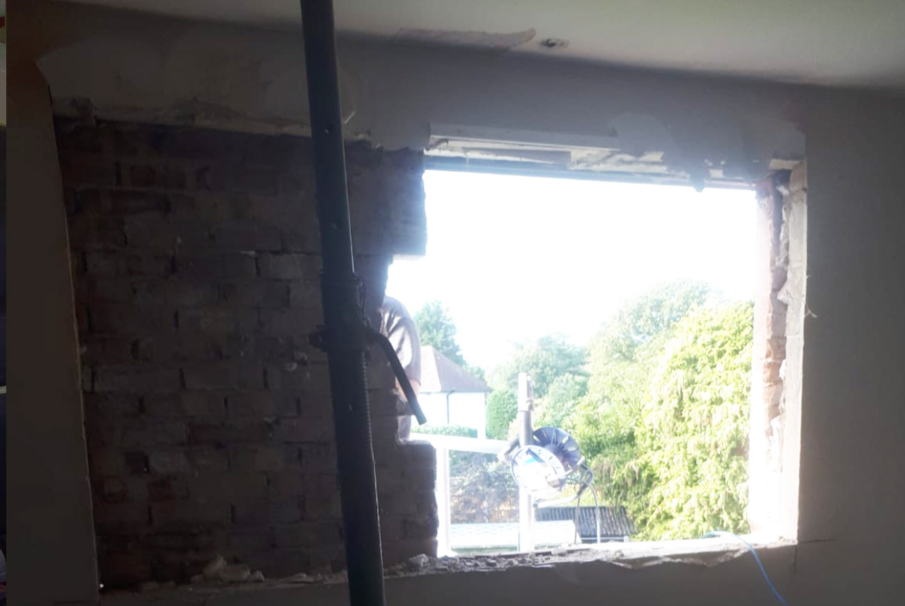 Making the window opening bigger